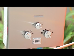 LP 가스 워터 히터 스테인리스 스틸 패널 야외 샤워 6L