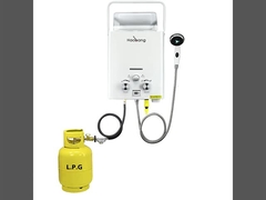 10 리터 냉장판 NG 가스 워터 히터 수동 제어 버튼 흰색