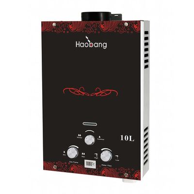 인스턴트 가스 워터 히터 유리 패널 6L LP 가스 천연 가스 유형