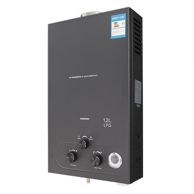 샤워실 가스 워터 히터 12L 24KW 경식 저항 블랙