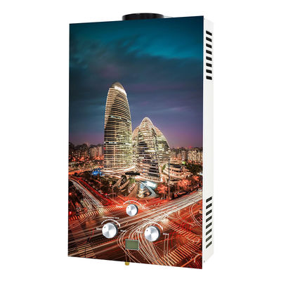 2.6 GPM LPG NG 가스 물 난방기 피스 배기가스 유리판