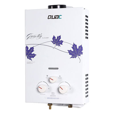 12KW 6리터 수동 제어 가스 워터 히터 유리 페인팅